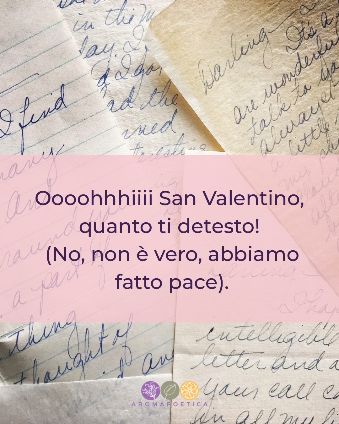 Oooohhhiiii San Valentino, quanto ti detesto! (No, non è vero, abbiamo fatto pace).
