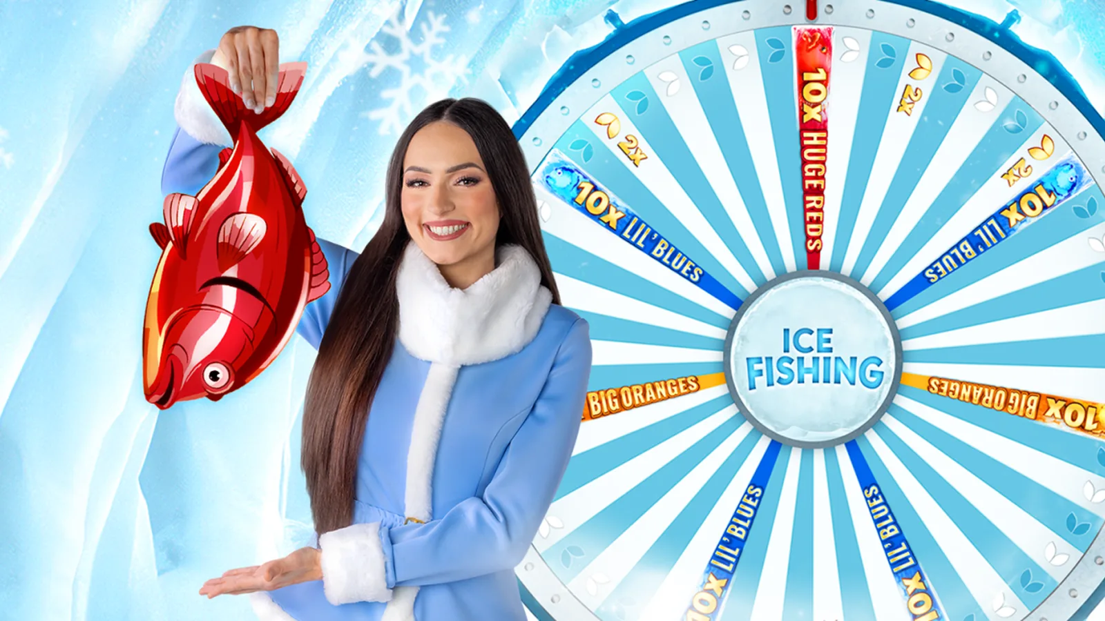 Ice Fishing Live: conduttrice e ruota